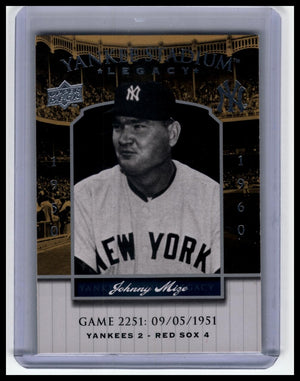 2008 Upper Deck Yankee Stadium Legacy #2260 Johnny Mize