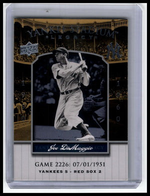 2008 Upper Deck Yankee Stadium Legacy #2225 Joe DiMaggio